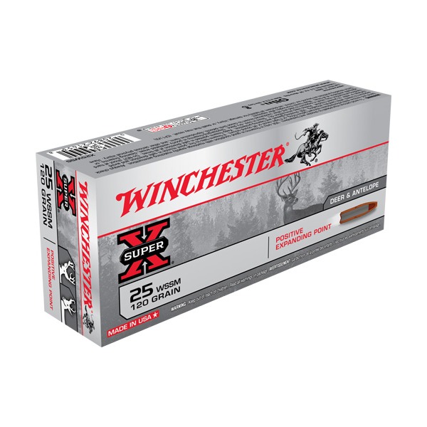 WINCHESTER AMMO 25 WSSM SUPER-X 120gr PEP 20/bx 10/cs