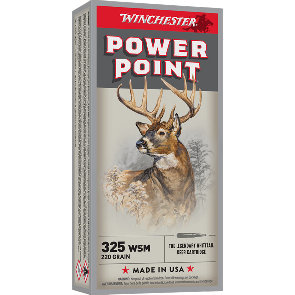 WINCHESTER AMMO 325 WSM SUPER-X 220gr PP 20/bx 10/cs
