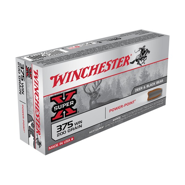 WINCHESTER AMMO 375 WINCHESTER SUPER-X 200gr PP 20/bx 10/cs