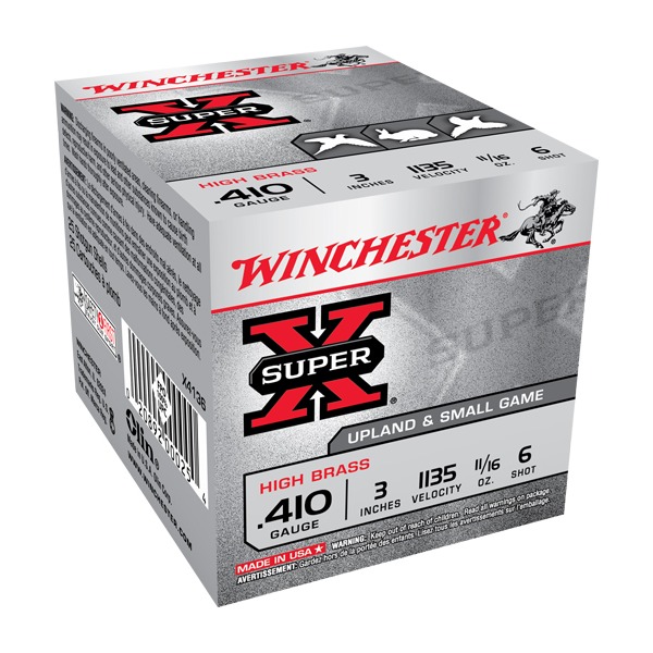 WINCHESTER AMMO 410ga 3" 1135fps 11/16 oz #6 25/bx 10/cs