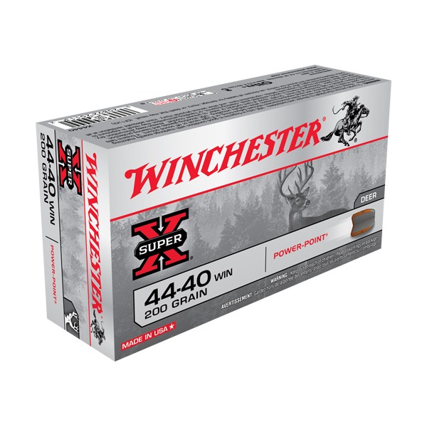 WINCHESTER AMMO 44-40 WINCHESTER SUPR-X 200gr SP 50/bx 10/cs