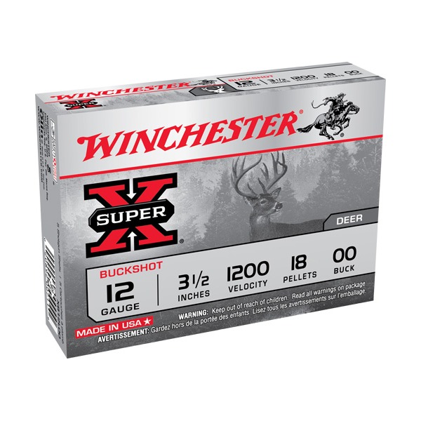 WINCHESTER BUCK 12ga 3.5" SX-MAG #00(18plt) 1200fps 5b 50c