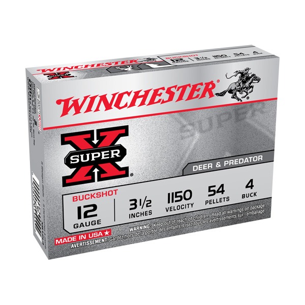 WINCHESTER BUCK 12ga 3.5" SX-MAG #4 (54plt) 1150fps 5b 50c