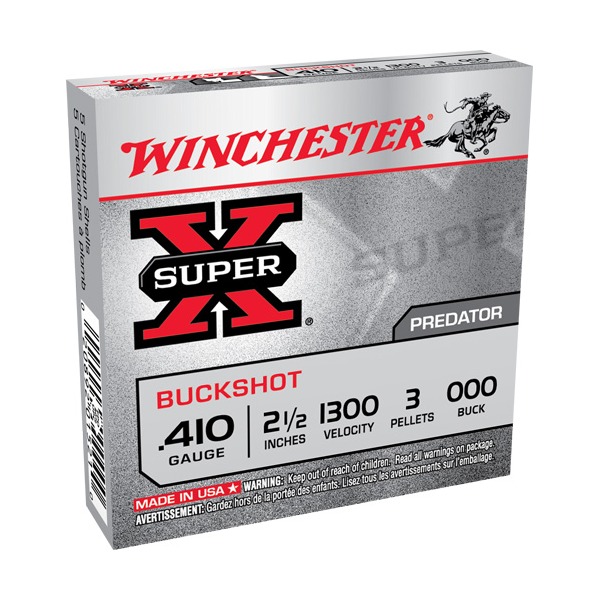 WINCHESTER BUCK 410br 2.5" SUP-X #000(3plt) 1300fps 5b 50c