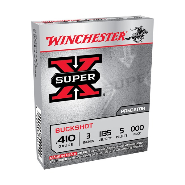 WINCHESTER BUCK 410br 3" SUPER-X #000(5plt) 1135fps 5b 50c