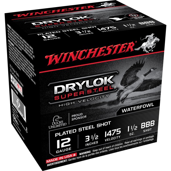 WINCHESTER DRYLOK STEEL MAG 10ga 3.5in 1-5/8oz BBB 25b 10c