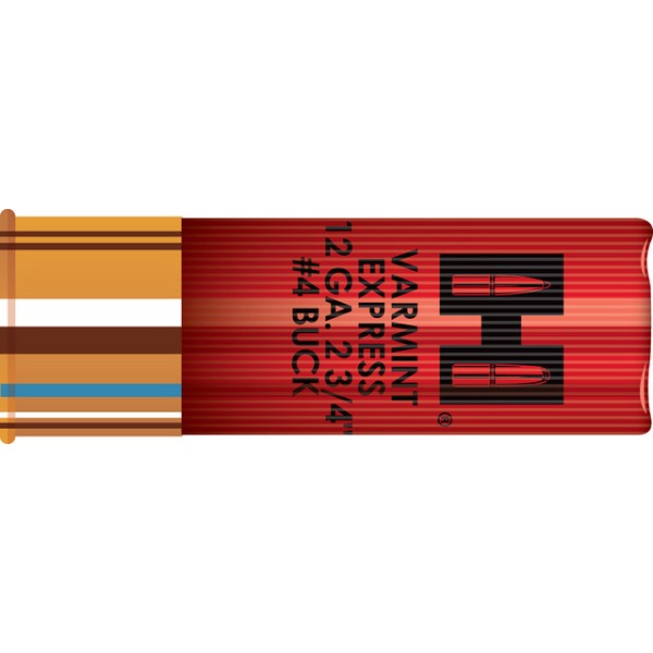 HORNADY AMMO 12ga 2.75" #4 VX BUCKSHOT 10/BX 10/CS