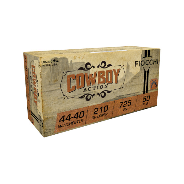 FIOCCHI AMMO 44-40 WINCHESTER 210gr LRNFP-COWBOY 50/bx 10/cs