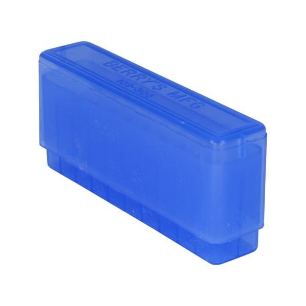 BERRY 243/308 SLIP-TOP BOX 20-ROUND BLUE 50/cs