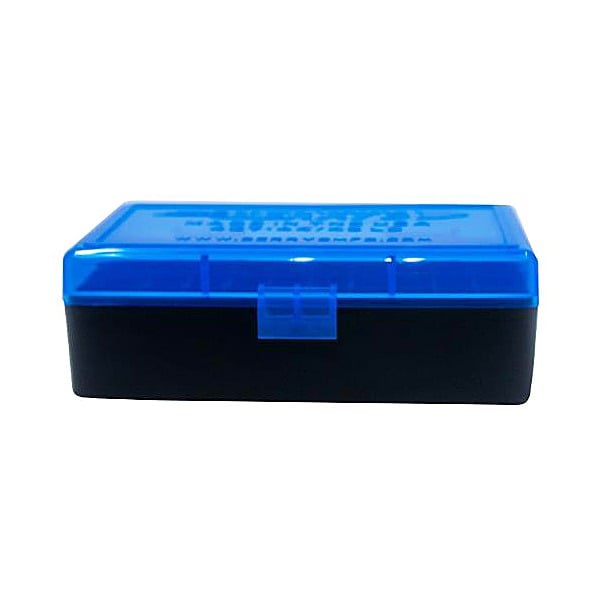 BERRY 44/45LC HINGED-TOP BOX 50-RND BLUE/BLK 50/cs