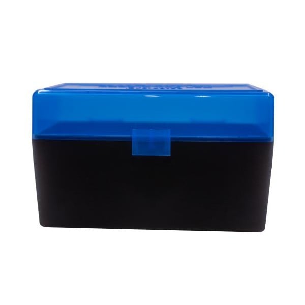 BERRY 270/3006 HINGED-TOP BOX 50-RND BLUE/BLK 50/cs