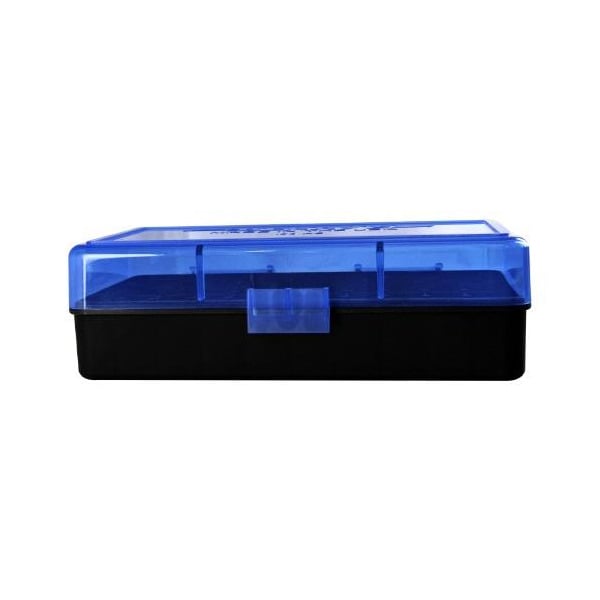 BERRY 454/50AE HINGED-TOP BOX 50-ROUND BLUE/BLK