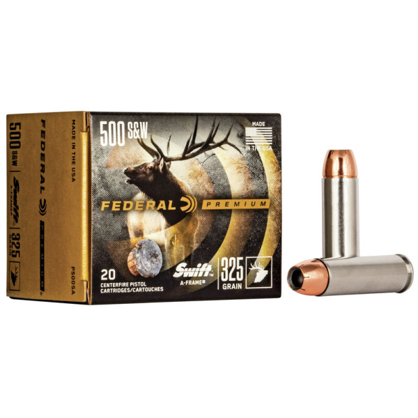 FEDERAL AMMO 500 S&W 325gr SW A-FRAME (V/S) 20/bx 10/cs