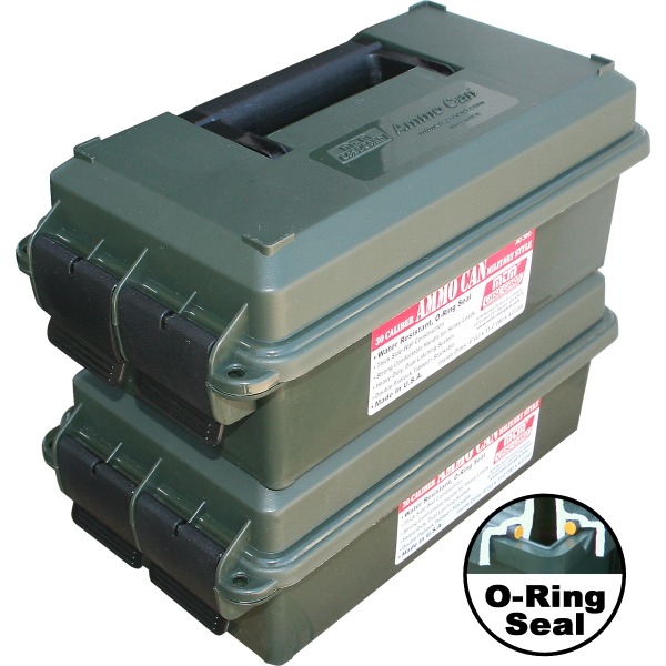 MTM 30c AMMO CAN 7x13x5 SHORT/FOREST GREEN 6/CS