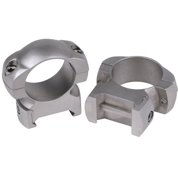 WEAVER GRAND SLAM RING 1" TOP MNT STEEL MED SILVER