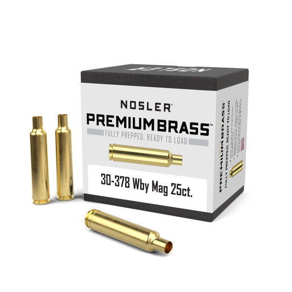Nosler Brass 30/378 Weatherby Unprimed Box of 25