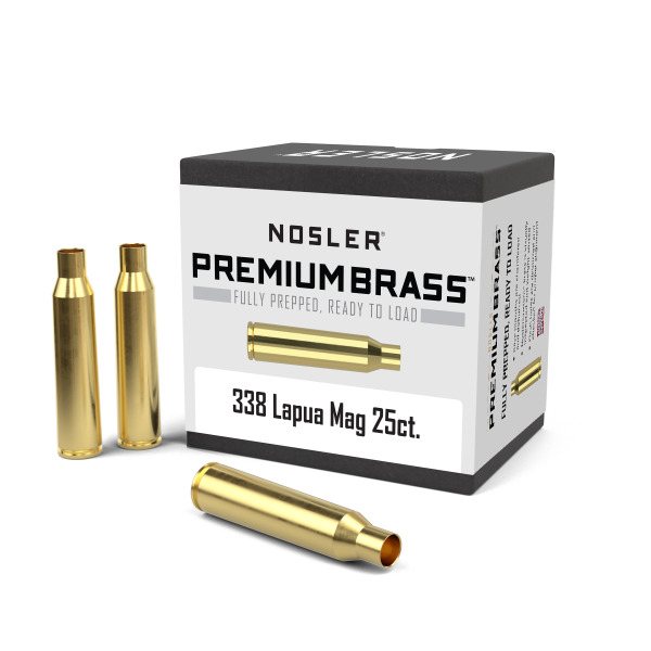 Nosler Brass 338 Lapua Unprimed Box of 25