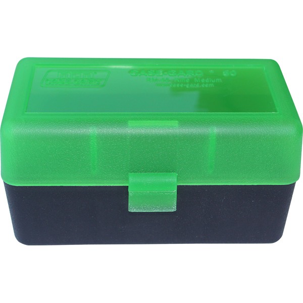 MTM RIFLE FLIP-TOP 50rd 22 & 6PPC/6BR CLR-GRN/BLK