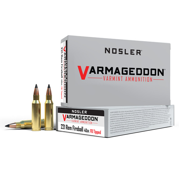 NOSLER AMMO 221 REMINGTON FB 40gr TIPPED VARMDN 20/bx 20/cs
