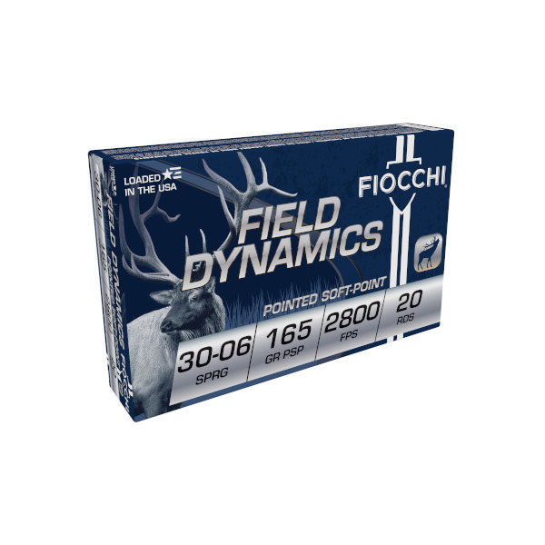 FIOCCHI AMMO 30-06 SPR 165gr HORNADY BTSP 20/bx 10/cs