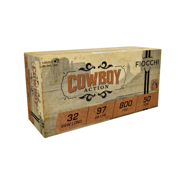 FIOCCHI AMMO 32 S&W LONG 97gr LRN 50/bx 20/cs
