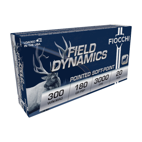 FIOCCHI AMMO 300 WINCHESTER MAG 180gr HORNADY BTSP 20/bx 10/cs
