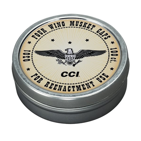 CCI MUSKET CAPS 4-WING REENACTMENT 5000/cs