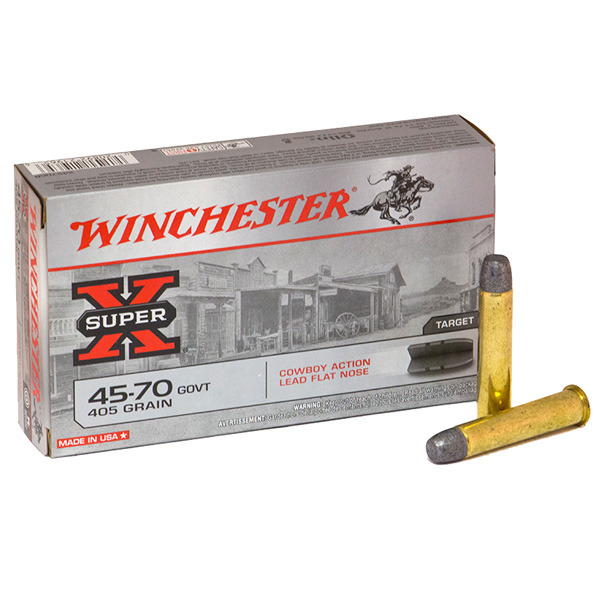 WINCHESTER AMMO 45-70 GVT COWBOY 405gr LEAD-FN 20/bx 10/cs