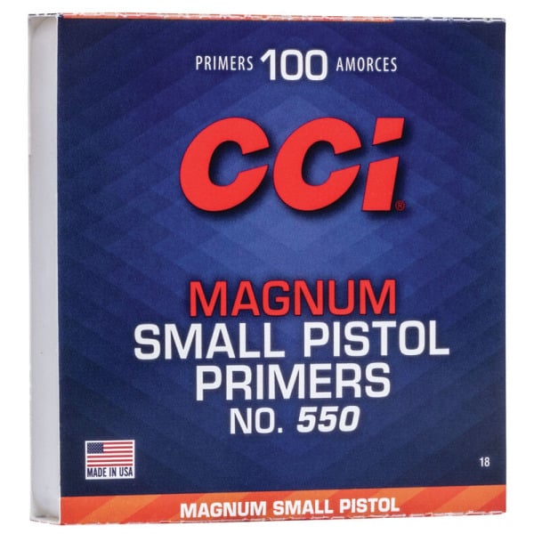 CCI PRIMER 550 SMALL PISTOL MAGNUM 5000/CASE