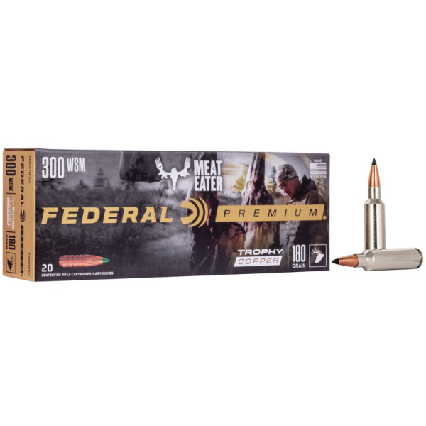 FEDERAL AMMO 300 WSM 180gr TROPHY COPPER 20/bx 10/cs