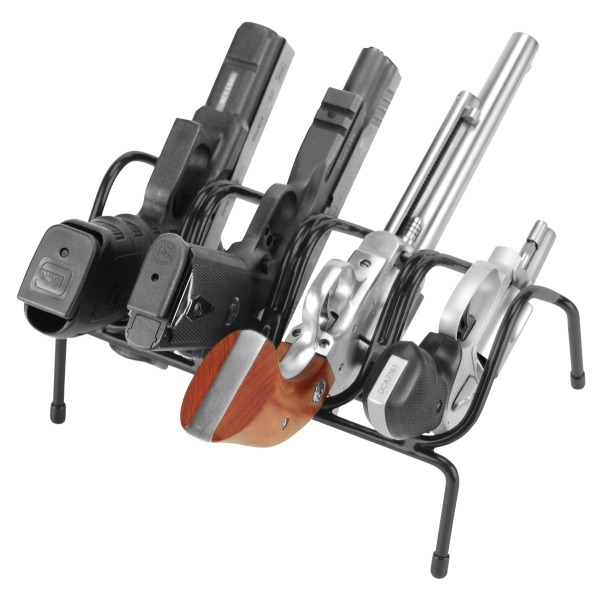LOCKDOWN HANDGUN RACK 4 GUN VINYL COATED STEEL