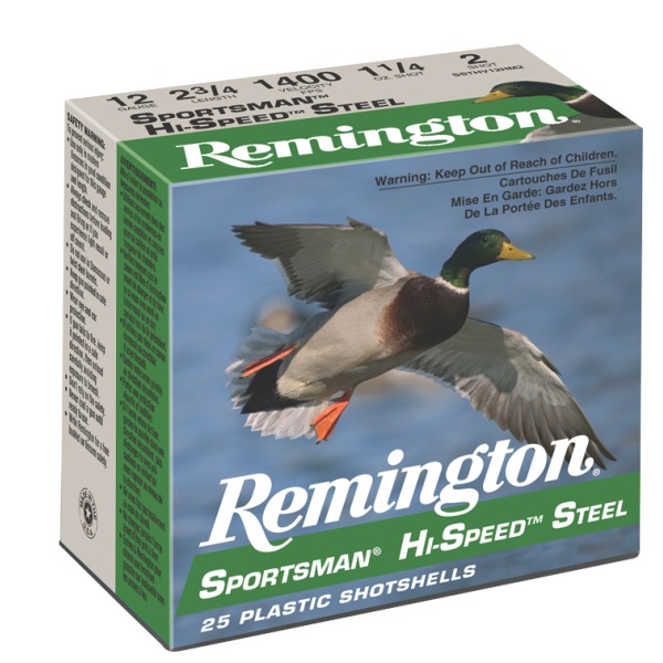 REMINGTON AMMO 12ga 3" STEEL 1400fps 1-1/4 #1 25b 10c