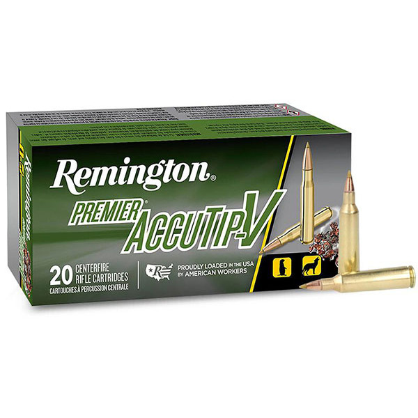 REMINGTON AMMO 22-250 REMINGTON 50gr AccuTip-V BT 20/bx 10/cs