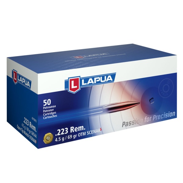 LAPUA AMMO 223 REMINGTON 69gr HPBT SCENAR-L 50/bx 12/cs