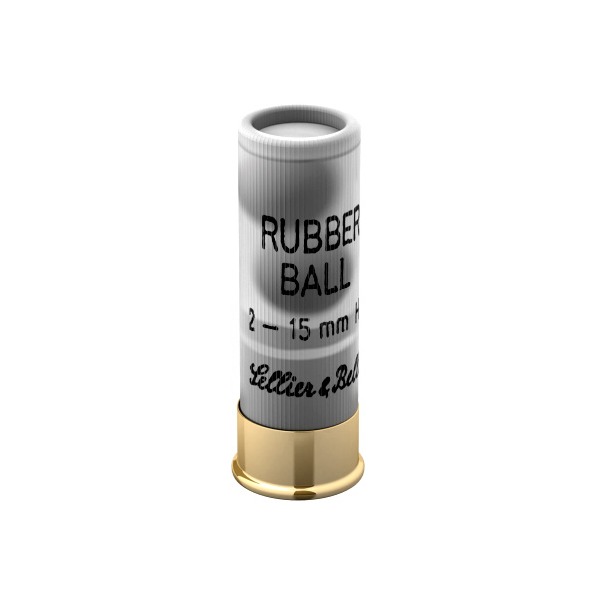 SELLIER & BELLOT RUBBER 12ga 2-5/8" 2-15mm BALLS 25/bx 10/cs