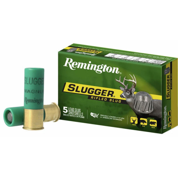 REMINGTON SLUG 12ga 2.75" 1560 fps RIFLED 1oz 5/bx 50/cs
