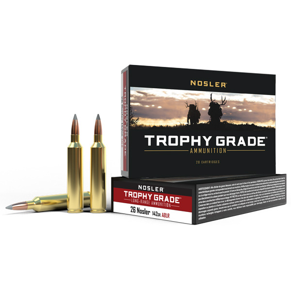 NOSLER AMMO 26 NOSLER 142gr AccuBond-LR 20b 10c