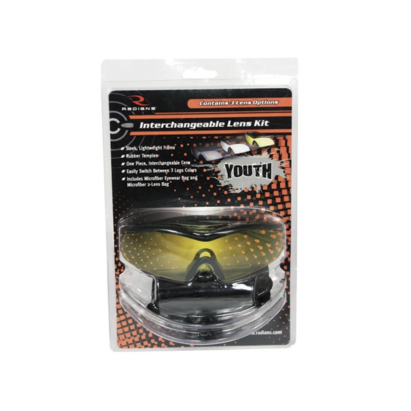 RADIANS YOUTH 3 LENS KIT CLEAR/SILVER/AMBER w/bag