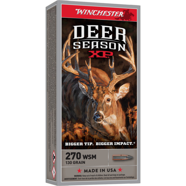 WINCHESTER AMMO 270 WINCHESTER DEER- SEASON 130gr EP 20/b 10/c