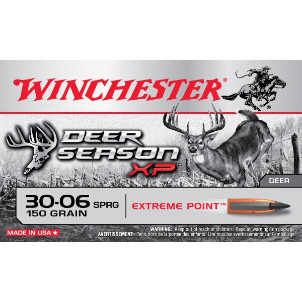 WINCHESTER AMMO 30-06 DEER-SEASN 150gr EXT-PT 20/bx 10/cs