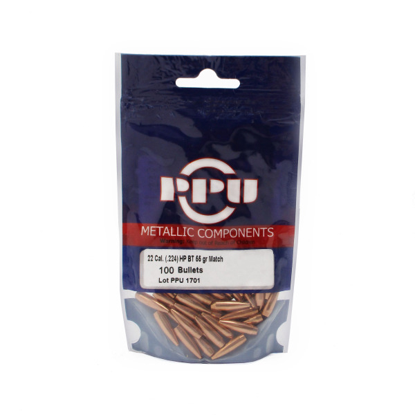 PRVI PARTIZAN BULLET 22cal (.224) 55gr HPBT-MATCH 100/BAG