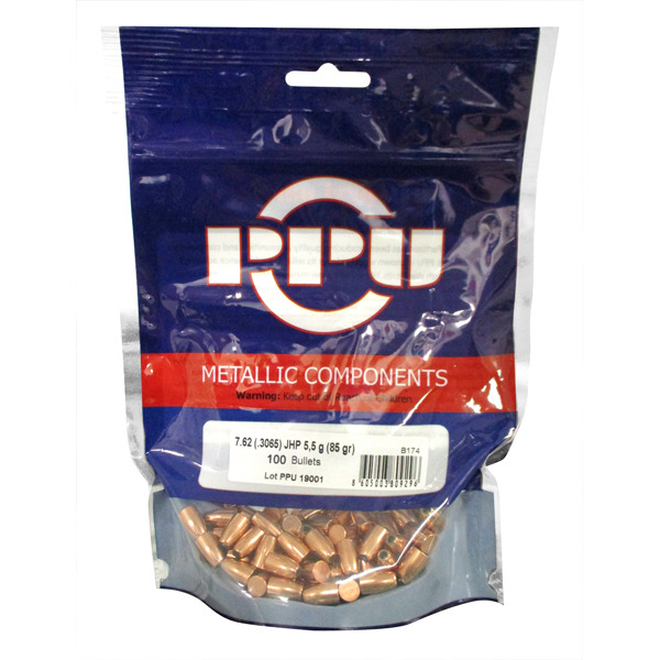 Prvi Partizan Bullet 30c/7.62 85gr JHP (.3065) 100 per bag