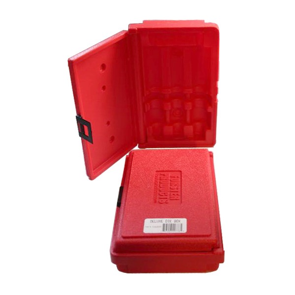 FORSTER DIE STORAGE BOX FOR 3-DIE SET (RED)