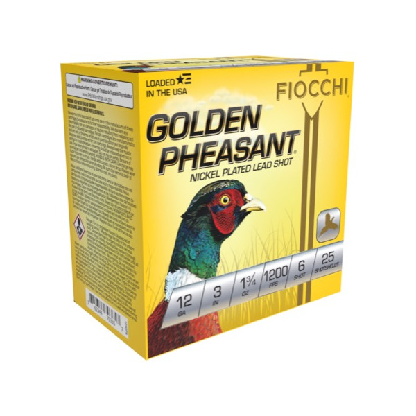 FIOCCHI AMMO 12ga 3" GP-NICKEL 1200fps 1.75oz #6 25b 10c