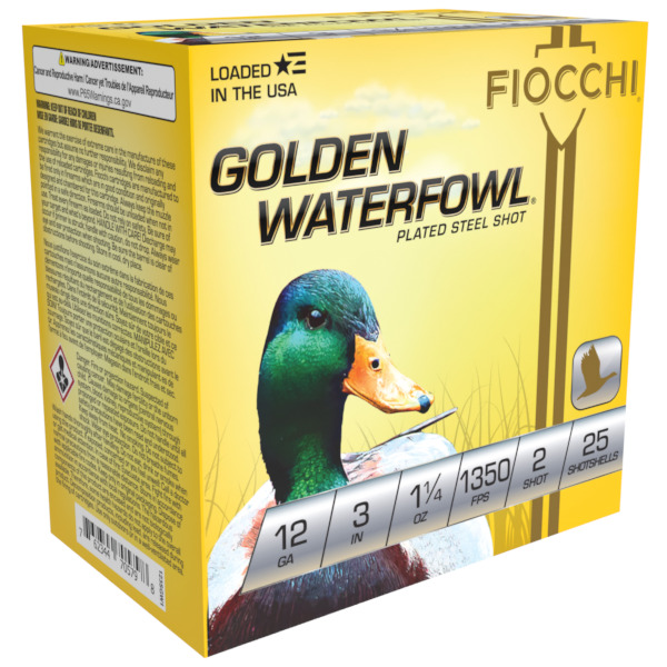 FIOCCHI AMMO 12ga 3" GW-STEEL 1350fps 1.25oz #2 25b 10c