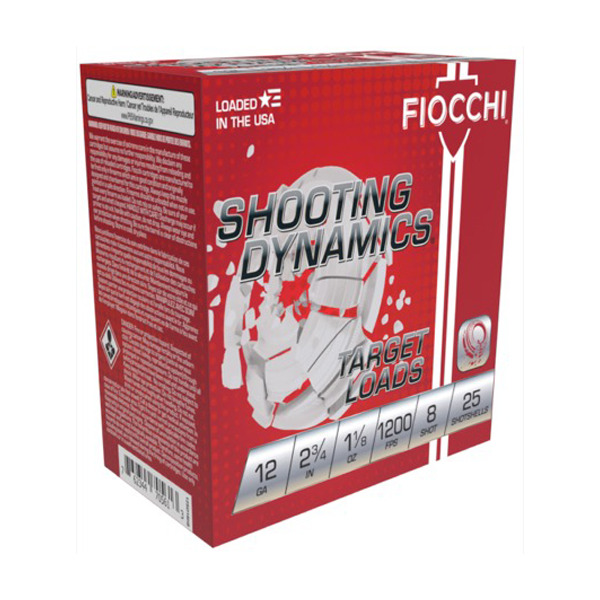 FIOCCHI AMMO 12ga 2.75" 1-1/8 1200fps #8 250/cs