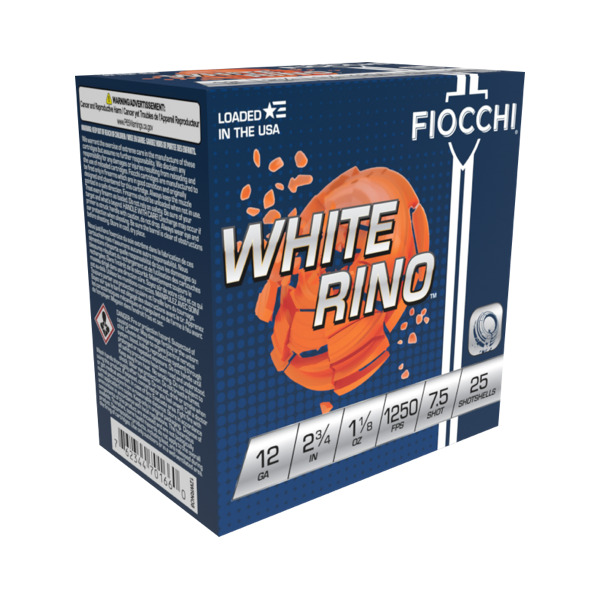 FIOCCHI AMMO 12ga HDCP 1-1/8oz 1250fps #7.5 250/cs