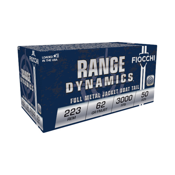 FIOCCHI AMMO 223 REMINGTON 62gr FMJBT 50/bx 20/cs