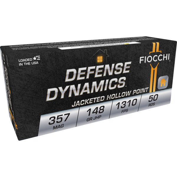FIOCCHI AMMO 357 MAG 148gr JHP 50/bx 20/cs