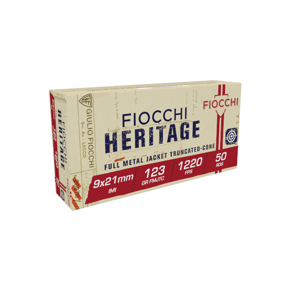 FIOCCHI AMMO 9x21 IMI 123gr FMJ-TC 50/bx 20/cs